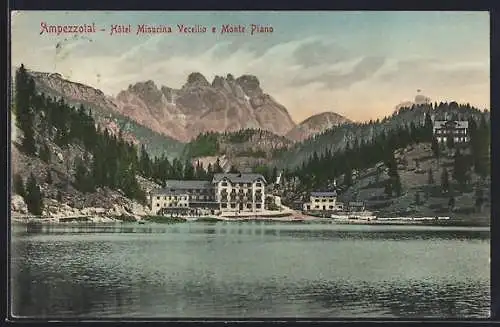 AK Misurina /Ampezzotal, Hotel Misurina Vecellio e Monte Piano