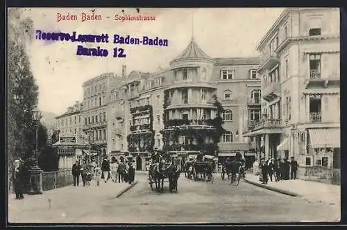 AK Baden-Baden, Sophienstrasse