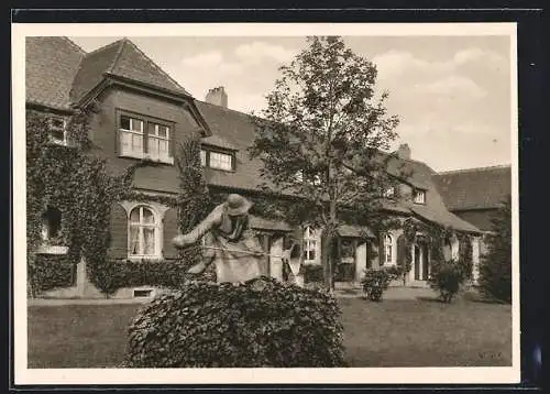 AK Essen, Partie in der Siedlung Altenhof der Fried. Krupp AG