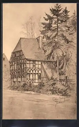 AK Paulinzella, Forsthaus (Altes Klostergebäude)