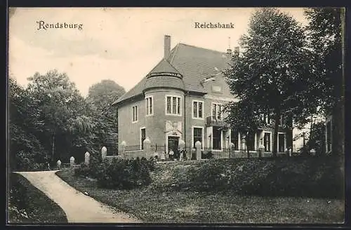 AK Rendsburg, Blick auf die Reichsbank