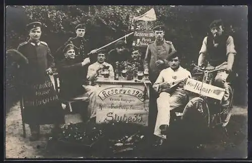 Foto-AK Reserve 1907 der Versuchs-Kompagnie der Kgl. Preuss. Gewehr-Prüfungs-Kommission