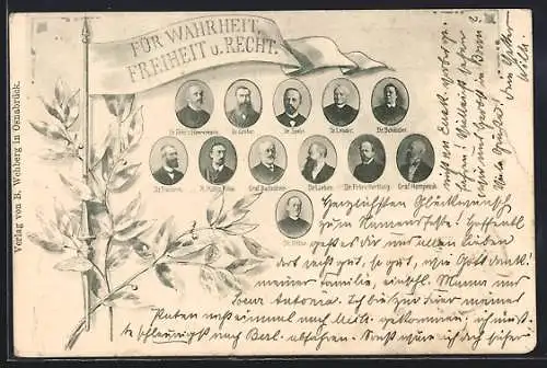 AK Politiker des Deutschen Kaiserreichs, Dr. Frhr. von Heeremann, Dr. Gröber, Dr. Spahn, Dr. Lender, etc.