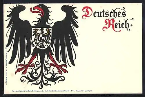 AK Der deutsche Reichsadler