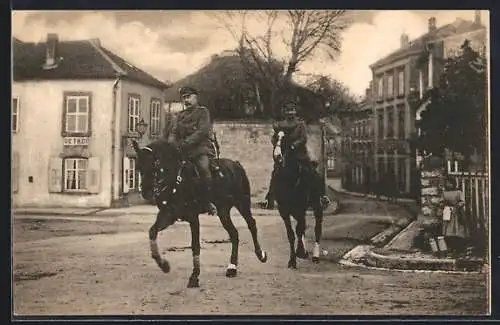 AK Heerführer Major Fetaev zu Pferde, Kämpfe vor Ypern und Richebourg und an der Somme, Weihnachten 1916