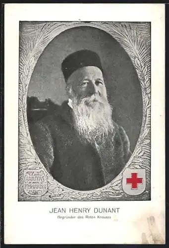 AK Jean Henry Dunant, Rotes Kreuz