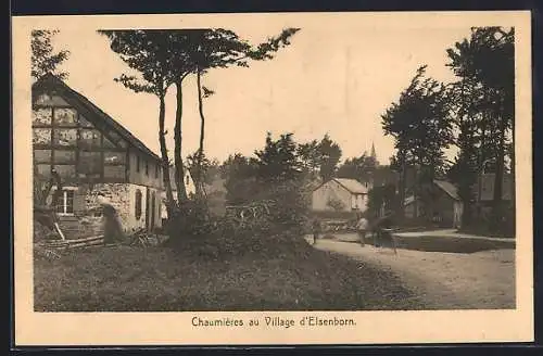 AK Elsenborn, Chaumières au Village