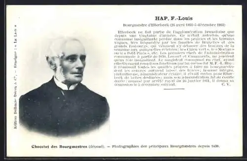 AK Etterbeek, F.-Louis Hap, Bourgmestre 1861