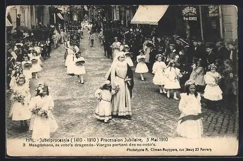 AK Hal, Jubelprocessie 1910