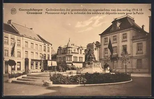 AK Grammont, Monument érigé à la mémoire des soldats