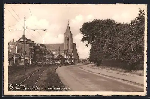 AK Duinbergen, Route royale et Eglise de la Très Sainte Famille