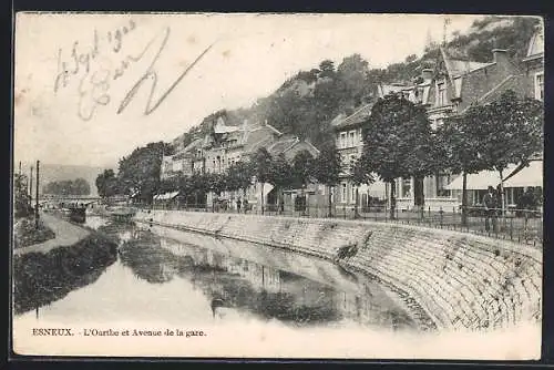 AK Esneux, L`Ourthe et Avenue de la gare