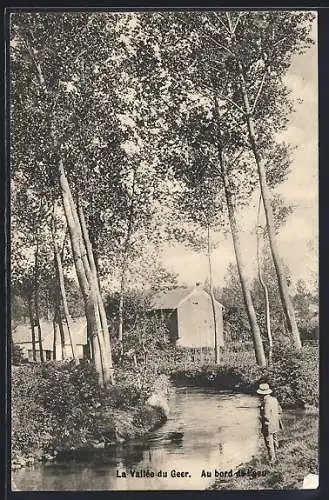 AK Hollogne-sur-Geer, La Vallée du Geer, Au bord de l`eau