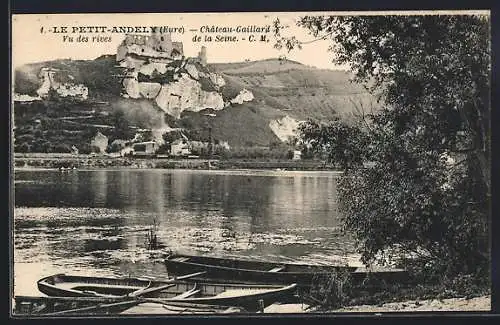 AK Le Petit-Andely, Château-Gaillard vu des rives de la Seine