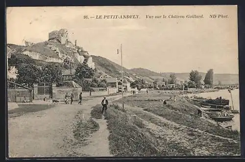 AK Le Petit-Andely, Vue sur le Château Gaillard