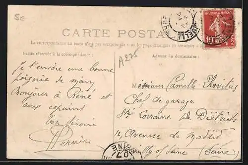 AK Fleury-sur-Andelle, Fontaine-Rosette couverte de lierre
