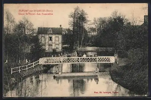 AK Fleury-sur-Andelle, Usine St-Victor, Les Passerelles