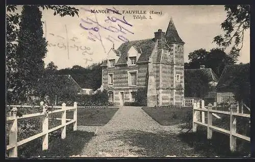 AK Fauville, Manoir de Fauville et son entrée élégante