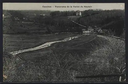 AK Conches, Panorama de la Vallée du Rouloir