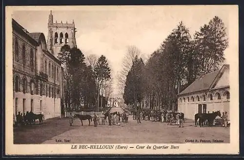 AK Le Bec-Hellouin, Cour du Quartier Bacy