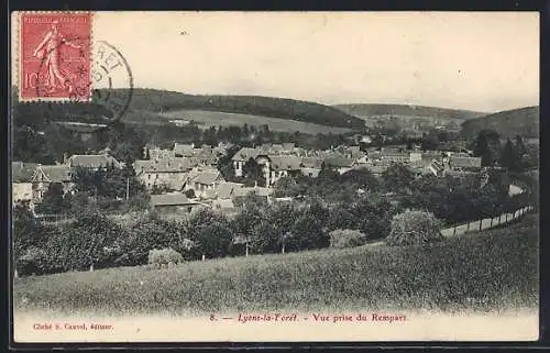 AK Lyons-la-Forêt, Vue prise du Rempart