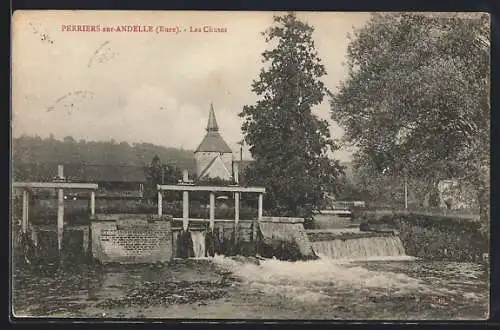 AK Perriers-sur-Andelle, Les Chutes