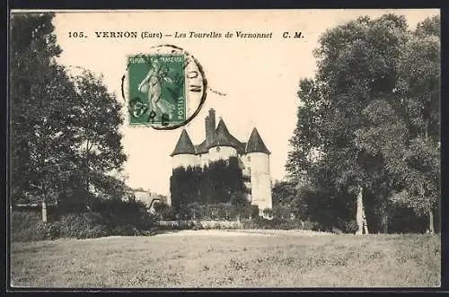 AK Vernon, Les Tourelles de Vernonnet