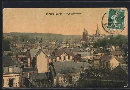 AK Évreux, Vue générale