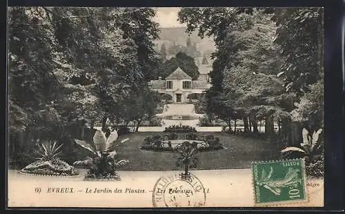 AK Évreux, Le Jardin des Plantes