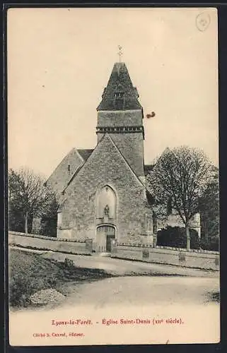 AK Lyons-la-Forêt, Église Saint-Denis (XIIe siècle)