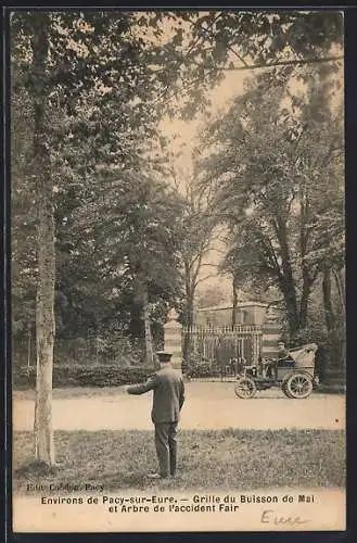 AK Pacy-sur-Eure, Grille du Buisson de Mai et Arbre de l`accident Fair