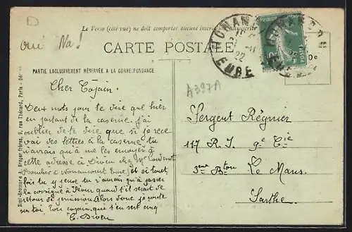 AK Nonancourt, L`Hôtel de France et la Porte de Dreux