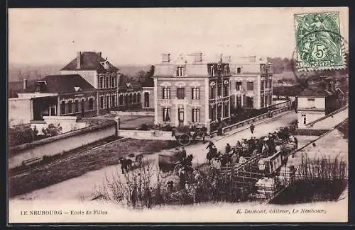 AK Le Neubourg, École de Filles