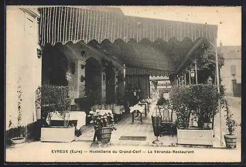 AK Évreux, Hostellerie du Grand-Cerf — La Véranda-Restaurant