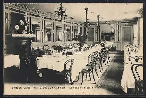 AK Évreux, Hostellerie du Grand-Cerf, La Salle de Table-d`Hôte