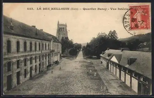 AK Le Bec-Hellouin, Quartier Buscy, Vue intérieure