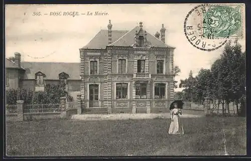 AK Bosc-Roger, La Mairie