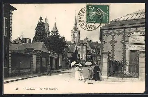 AK Évreux, La Rue Dulong