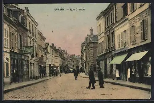 AK Évreux, Rue Grande