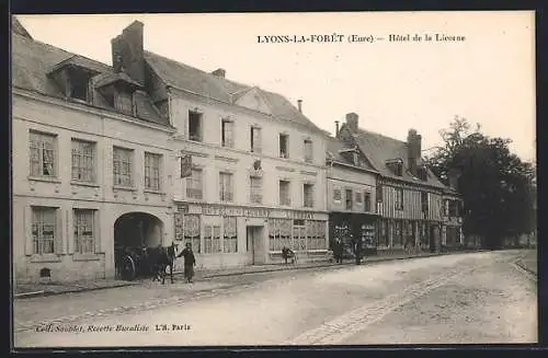 AK Lyons-la-Forêt, Hôtel de la Licorne