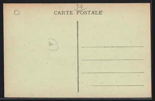 AK Les Préaux, La Mairie et l`École laïque