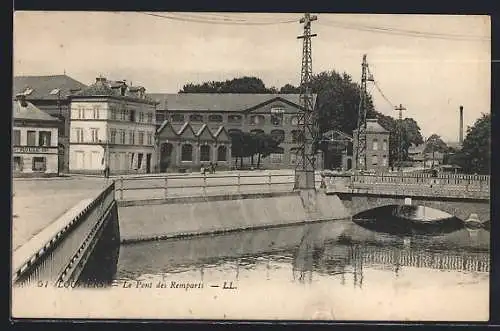 AK Louviers, Le Pont des Remparts