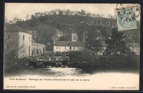 AK Pont-Audemer, Barrage de l`Usine d`électricité et côte de la pierre