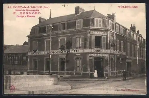 AK Pont-de-l`Arche, Hôtel de Normandie E. Gonnord et restaurant