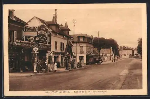 AK Pacy-sur-Eure, Entrée de Pacy, Rue Isambard