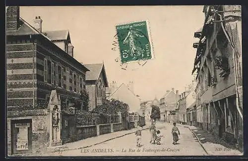 AK Les Andelys, La Rue de Fontaines-de-Coucy