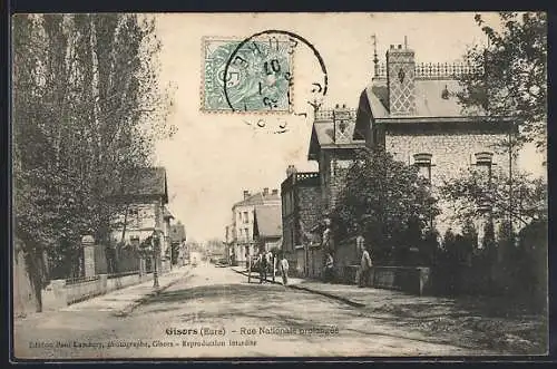 AK Gisors, Rue Nationale animée