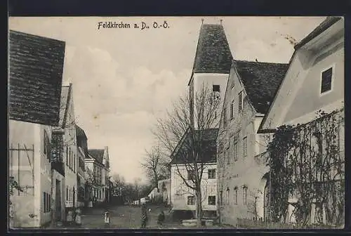 AK Feldkirchen a. D., Ortspartie an der Kirche