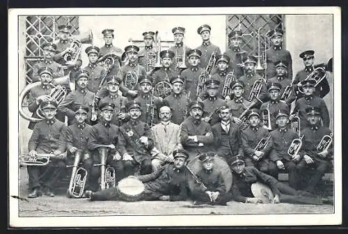 AK Stadl-Paura, Gruppenbild der Musikvereins-Kapelle