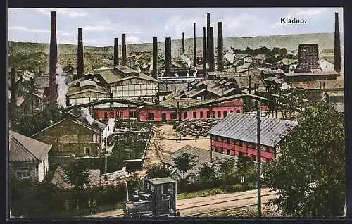 AK Kladno, Blick auf die Poldi-Hütte